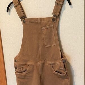 Women's Petite Overalls in Honey Brown Toad & Co SIZE SMALL, SHORT